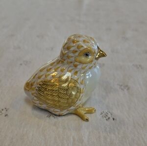Herend Yellow Butterscotch Baby Chick Porcelain Figurine